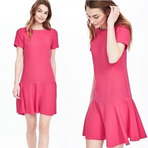 Banana Republic Pink Flounce Dress